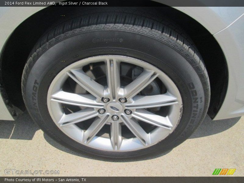 Ingot Silver / Charcoal Black 2014 Ford Flex Limited AWD