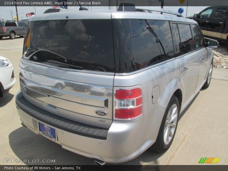 Ingot Silver / Charcoal Black 2014 Ford Flex Limited AWD
