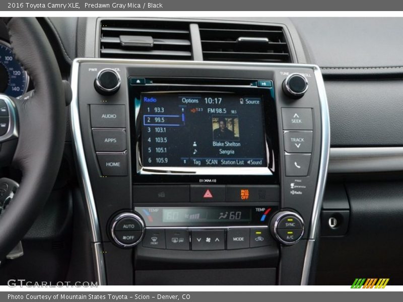 Controls of 2016 Camry XLE
