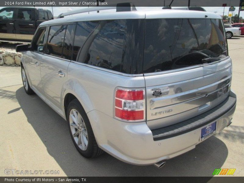 Ingot Silver / Charcoal Black 2014 Ford Flex Limited AWD