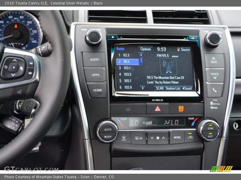 Controls of 2016 Camry XLE