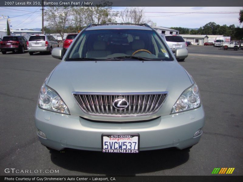 Bamboo Green Pearl / Ivory 2007 Lexus RX 350