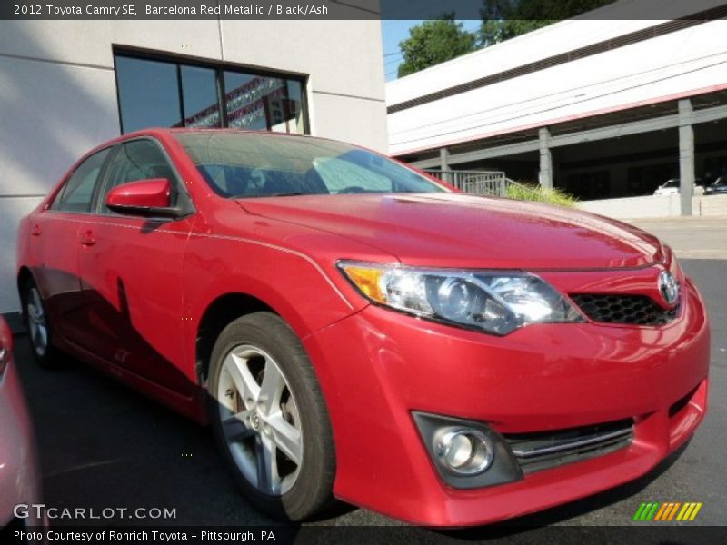 Barcelona Red Metallic / Black/Ash 2012 Toyota Camry SE