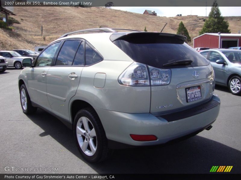 Bamboo Green Pearl / Ivory 2007 Lexus RX 350