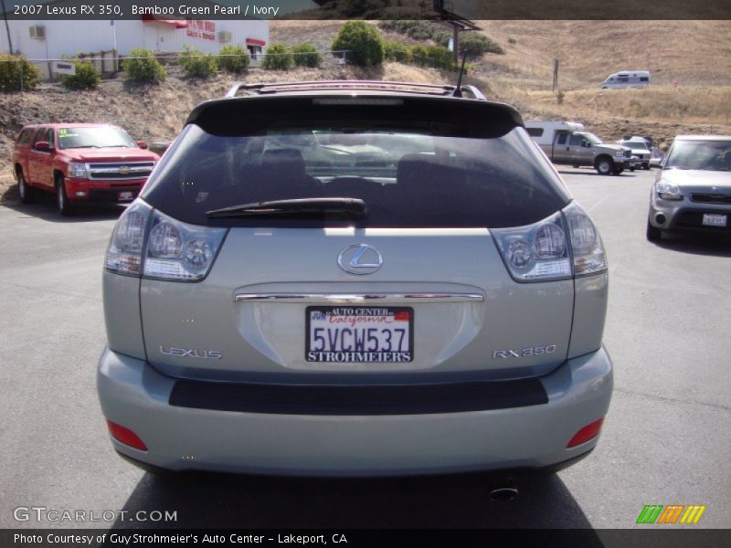 Bamboo Green Pearl / Ivory 2007 Lexus RX 350