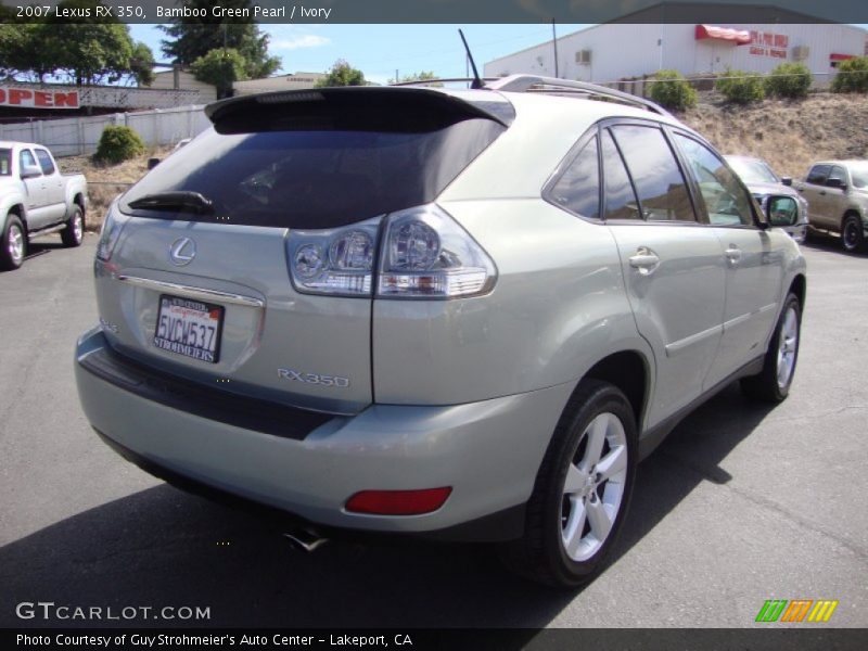 Bamboo Green Pearl / Ivory 2007 Lexus RX 350