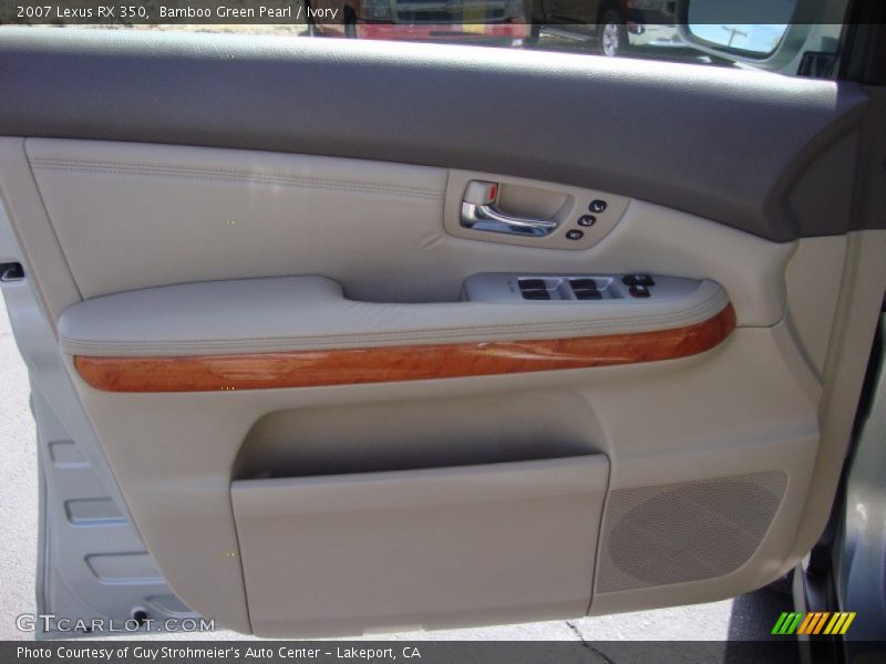 Bamboo Green Pearl / Ivory 2007 Lexus RX 350