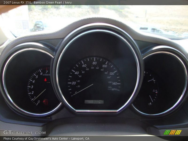 Bamboo Green Pearl / Ivory 2007 Lexus RX 350