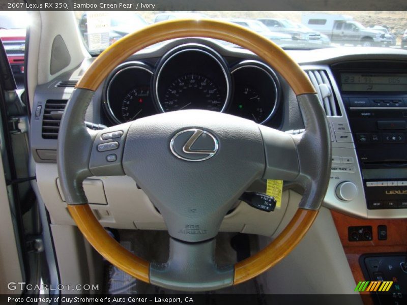 Bamboo Green Pearl / Ivory 2007 Lexus RX 350