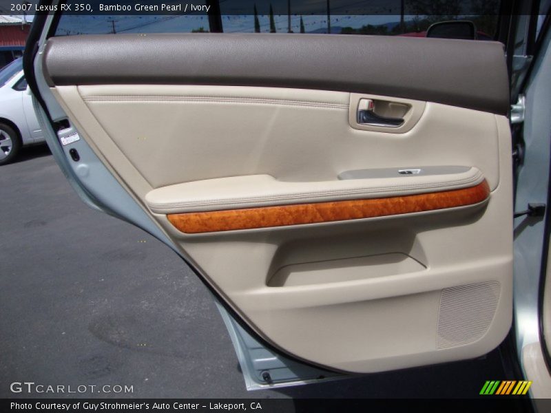 Bamboo Green Pearl / Ivory 2007 Lexus RX 350