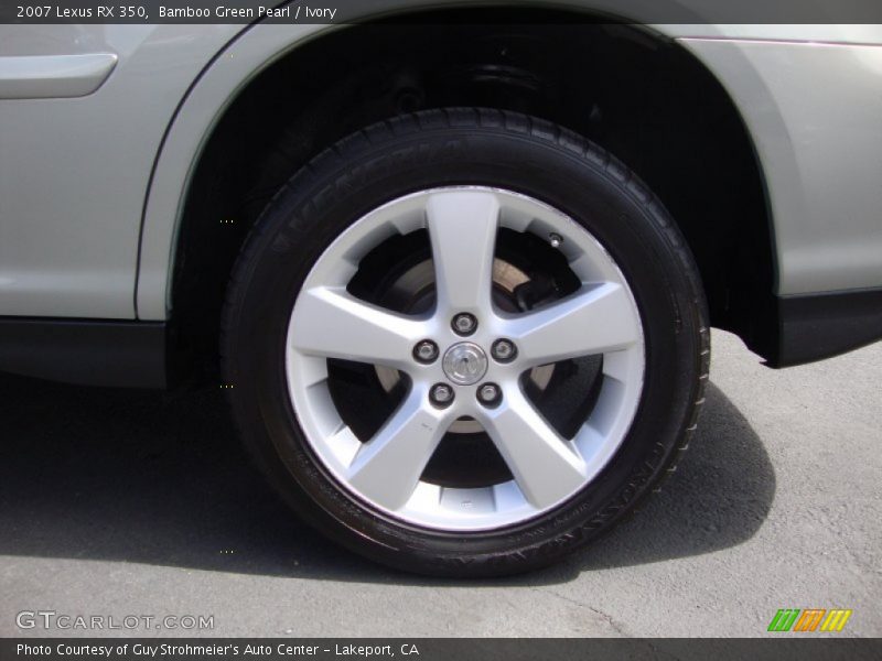 Bamboo Green Pearl / Ivory 2007 Lexus RX 350