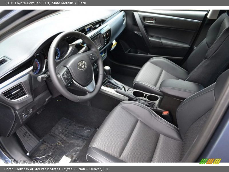 Slate Metallic / Black 2016 Toyota Corolla S Plus