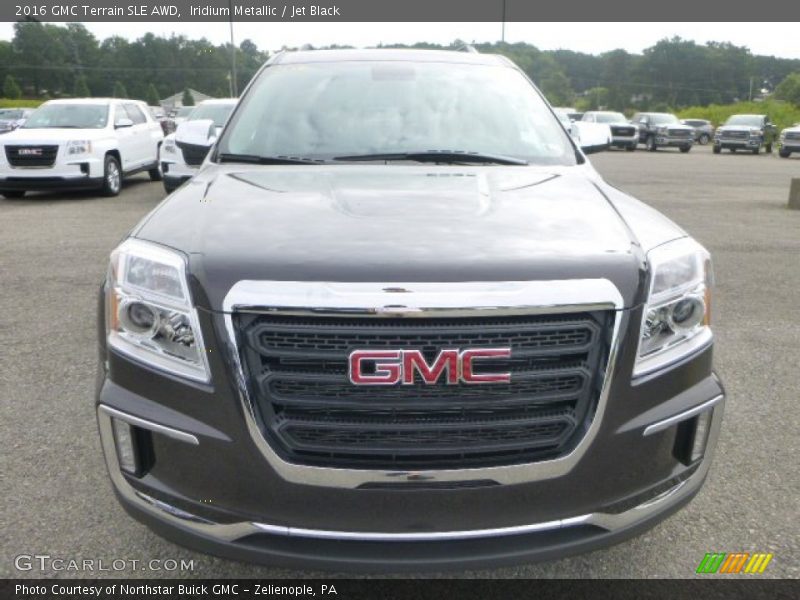 Iridium Metallic / Jet Black 2016 GMC Terrain SLE AWD