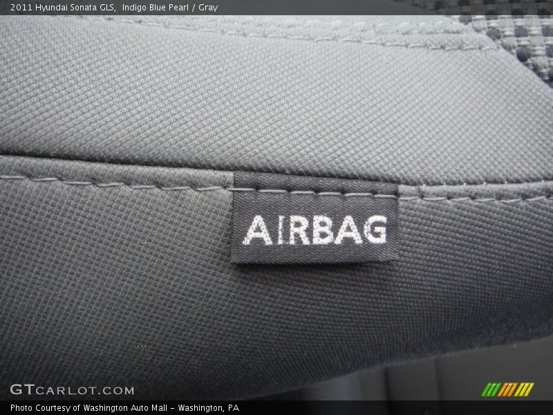 Indigo Blue Pearl / Gray 2011 Hyundai Sonata GLS