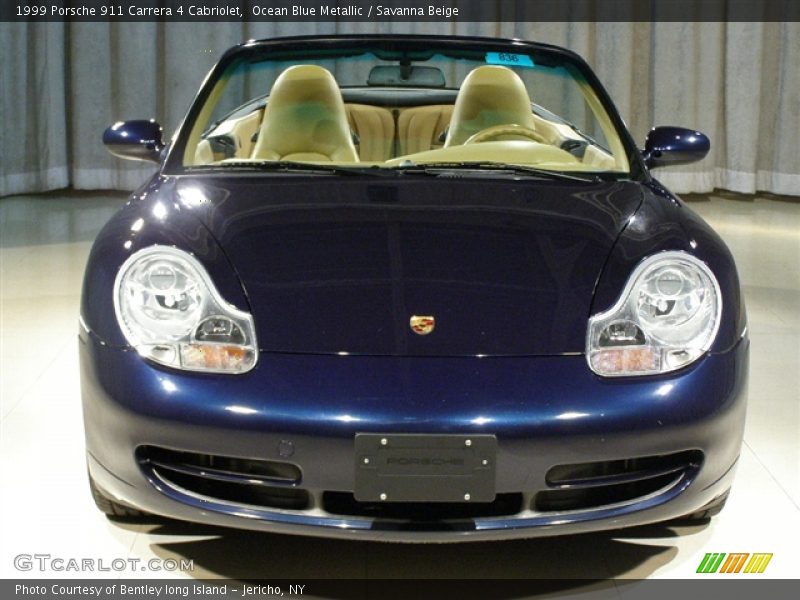 Ocean Blue Metallic / Savanna Beige 1999 Porsche 911 Carrera 4 Cabriolet