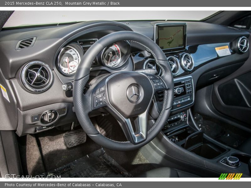 Mountain Grey Metallic / Black 2015 Mercedes-Benz CLA 250