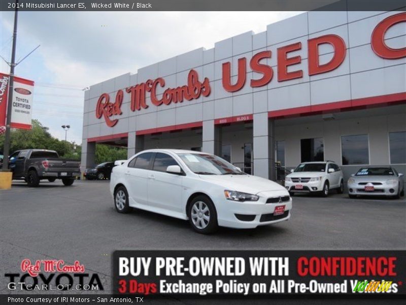 Wicked White / Black 2014 Mitsubishi Lancer ES