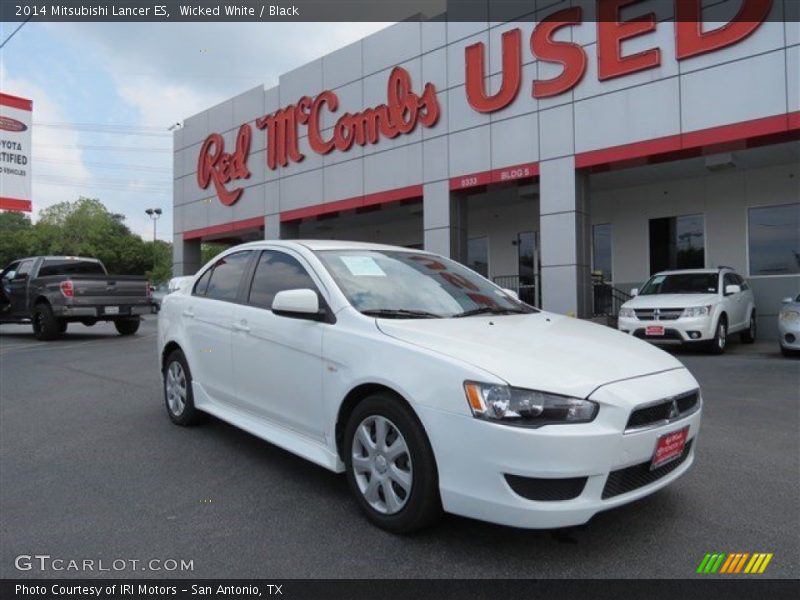 Wicked White / Black 2014 Mitsubishi Lancer ES
