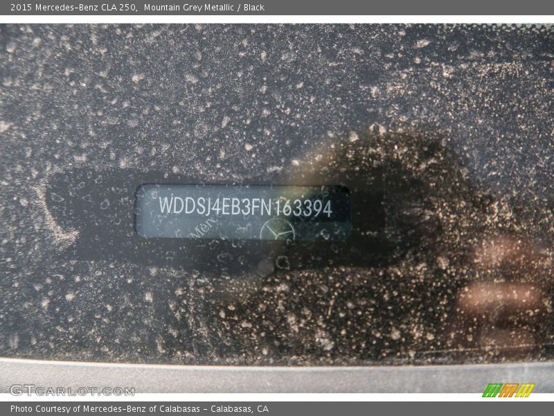 Mountain Grey Metallic / Black 2015 Mercedes-Benz CLA 250