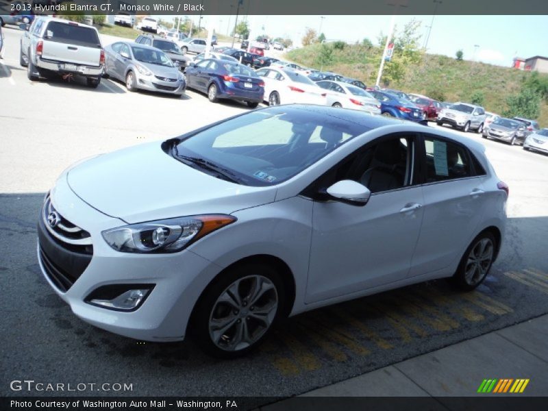 Monaco White / Black 2013 Hyundai Elantra GT