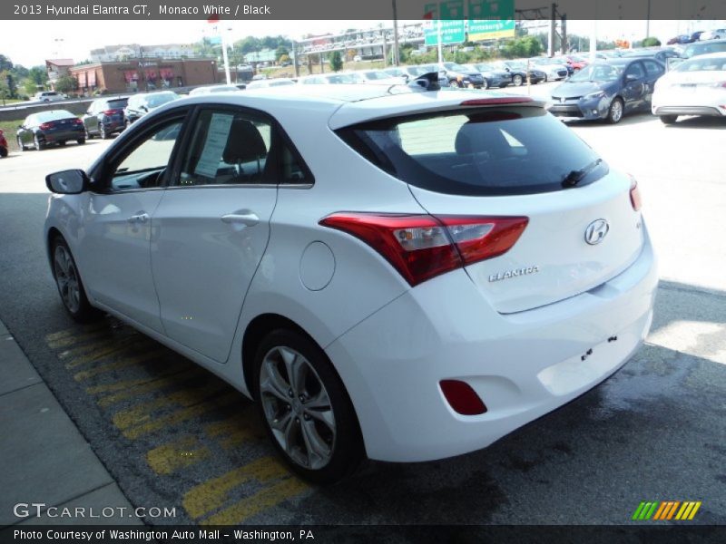 Monaco White / Black 2013 Hyundai Elantra GT