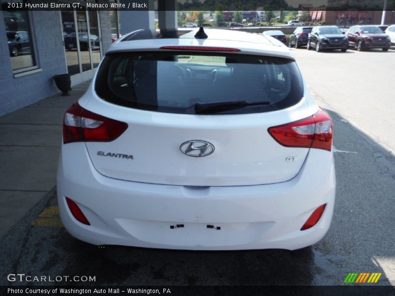 Monaco White / Black 2013 Hyundai Elantra GT