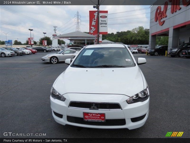 Wicked White / Black 2014 Mitsubishi Lancer ES