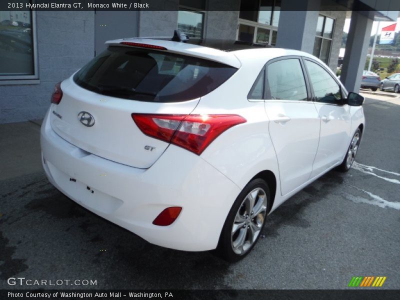 Monaco White / Black 2013 Hyundai Elantra GT