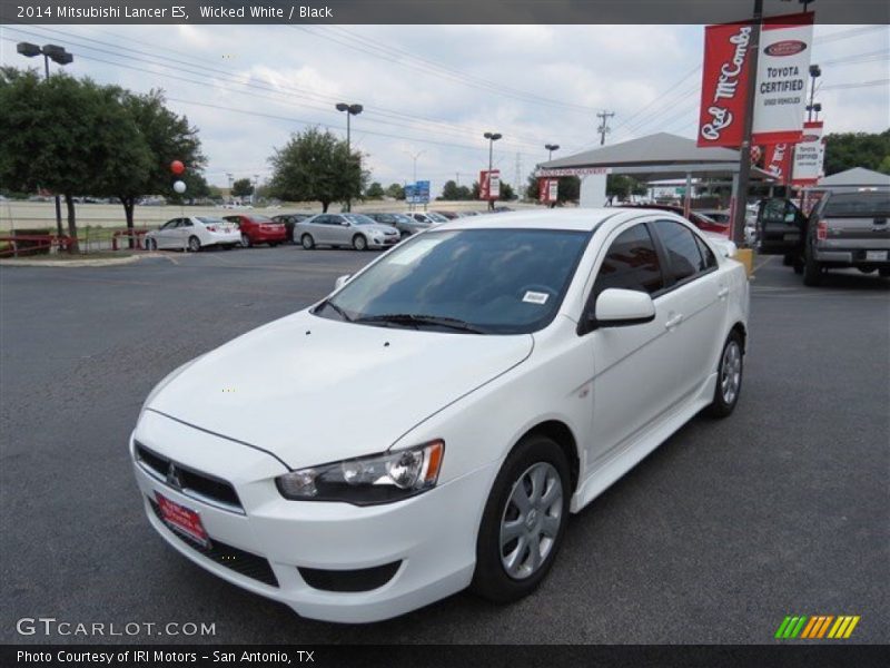 Wicked White / Black 2014 Mitsubishi Lancer ES