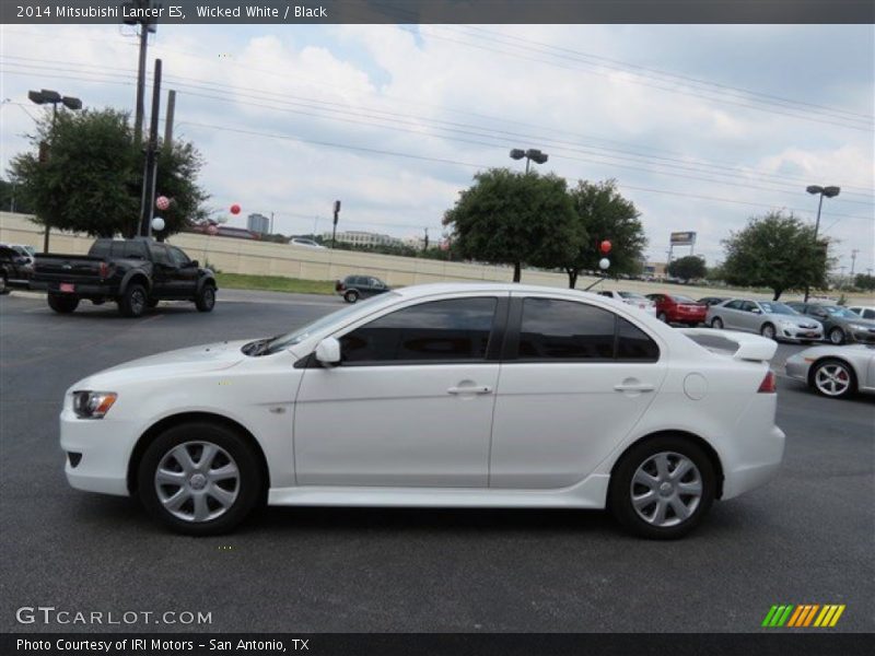 Wicked White / Black 2014 Mitsubishi Lancer ES