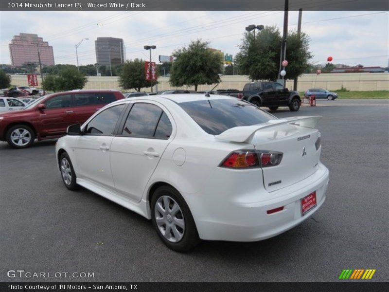 Wicked White / Black 2014 Mitsubishi Lancer ES