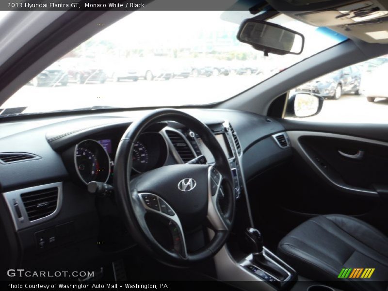 Monaco White / Black 2013 Hyundai Elantra GT