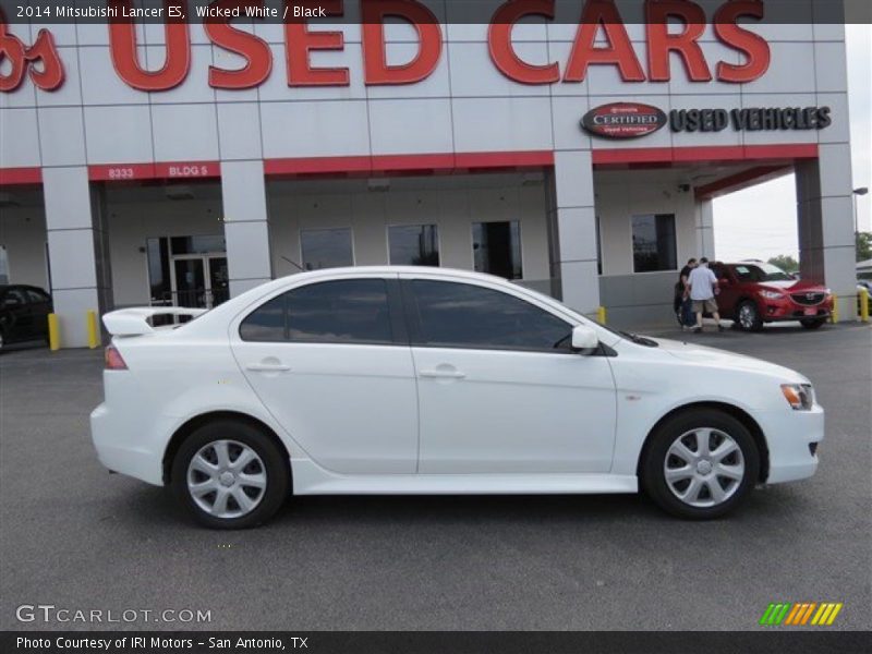Wicked White / Black 2014 Mitsubishi Lancer ES
