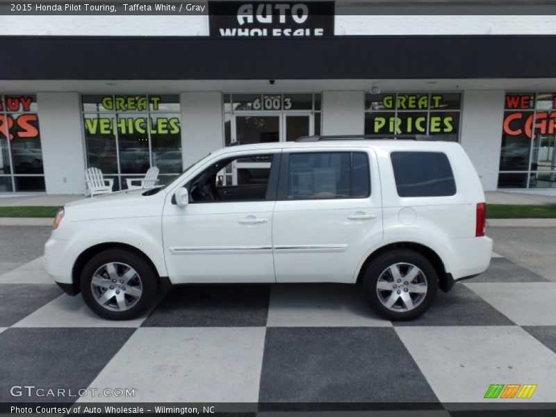 Taffeta White / Gray 2015 Honda Pilot Touring
