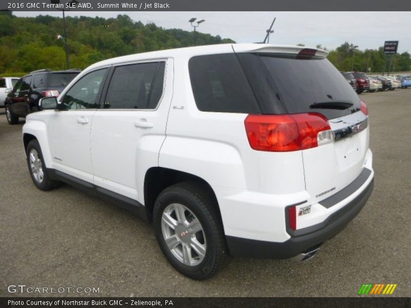 Summit White / Jet Black 2016 GMC Terrain SLE AWD