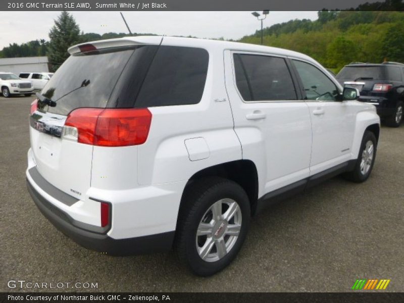 Summit White / Jet Black 2016 GMC Terrain SLE AWD