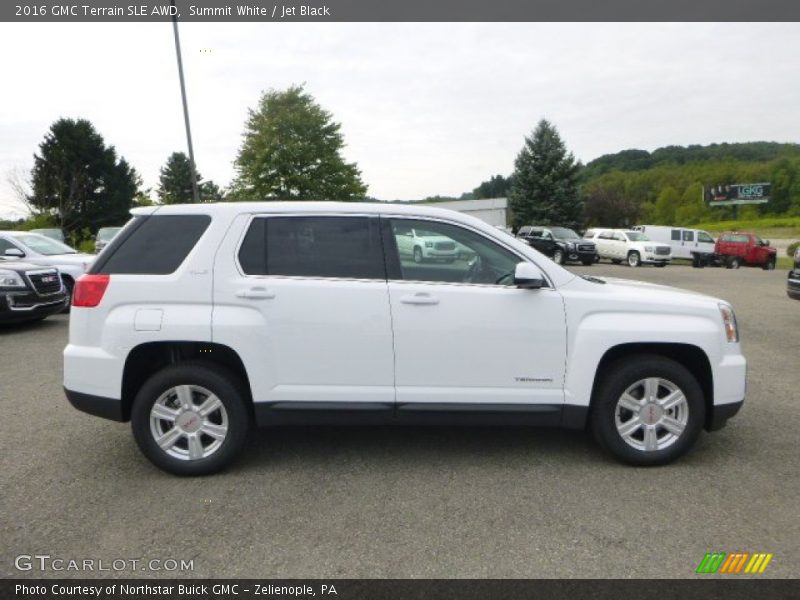 Summit White / Jet Black 2016 GMC Terrain SLE AWD