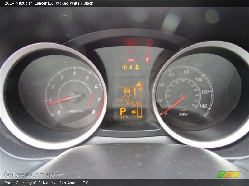 Wicked White / Black 2014 Mitsubishi Lancer ES