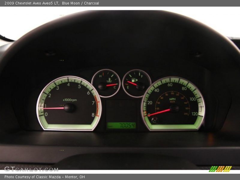 Blue Moon / Charcoal 2009 Chevrolet Aveo Aveo5 LT