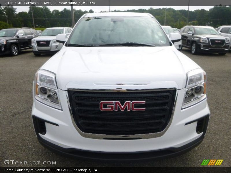 Summit White / Jet Black 2016 GMC Terrain SLE AWD