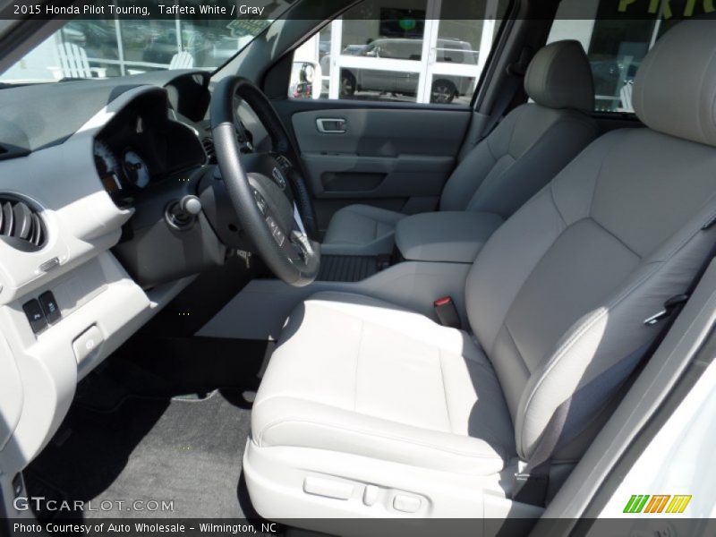 Taffeta White / Gray 2015 Honda Pilot Touring