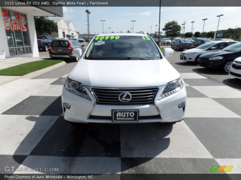 Starfire White Pearl / Parchment 2015 Lexus RX 350 AWD