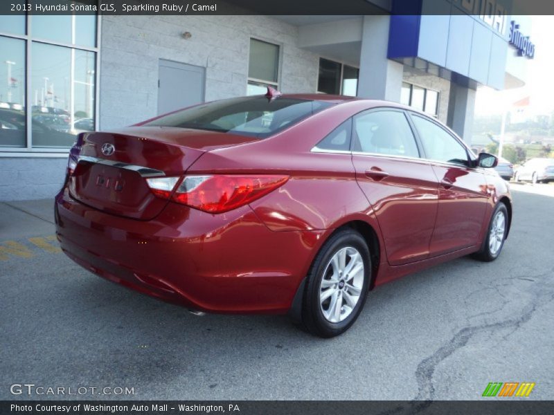 Sparkling Ruby / Camel 2013 Hyundai Sonata GLS