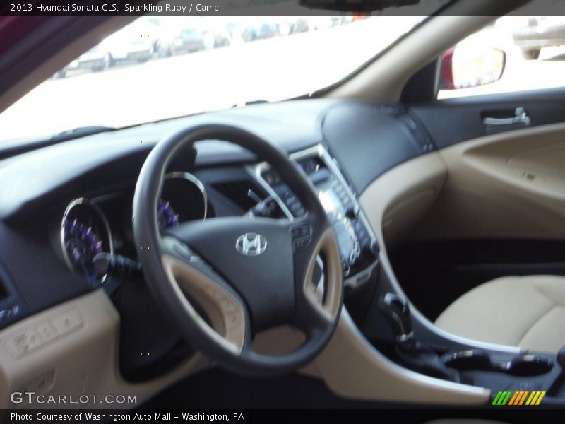 Sparkling Ruby / Camel 2013 Hyundai Sonata GLS