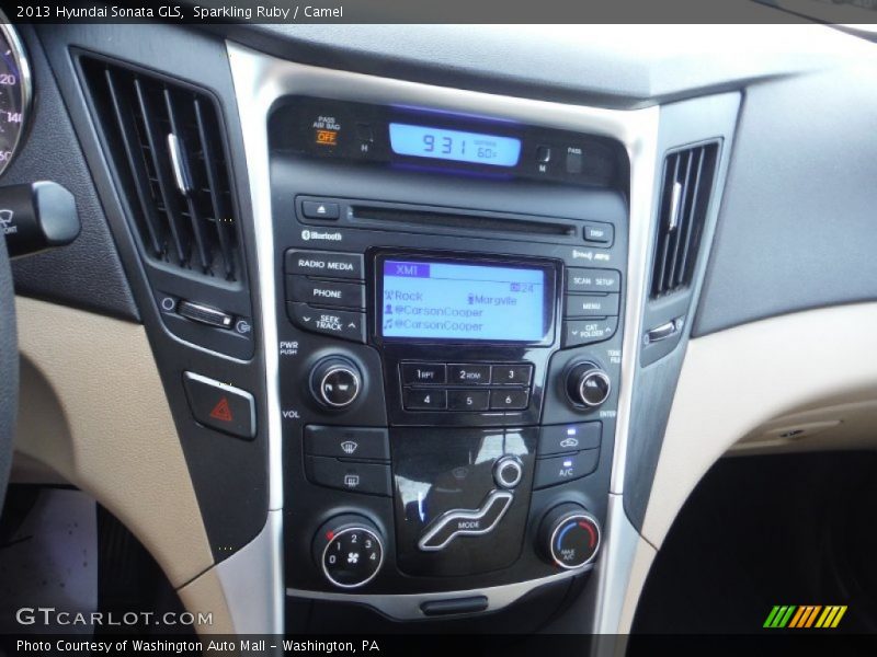 Sparkling Ruby / Camel 2013 Hyundai Sonata GLS