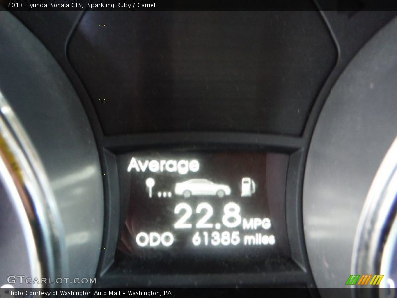 Sparkling Ruby / Camel 2013 Hyundai Sonata GLS