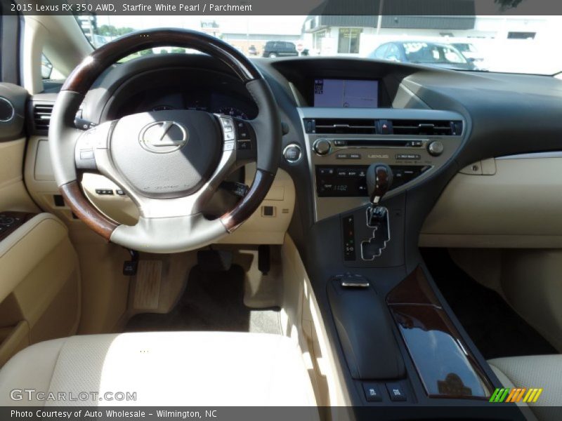 Starfire White Pearl / Parchment 2015 Lexus RX 350 AWD