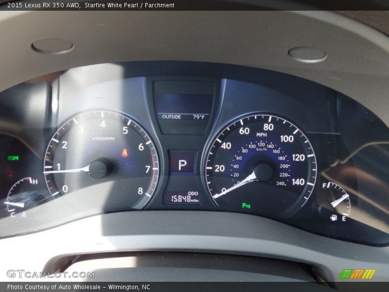 Starfire White Pearl / Parchment 2015 Lexus RX 350 AWD