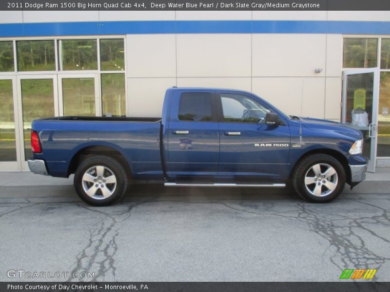 Deep Water Blue Pearl / Dark Slate Gray/Medium Graystone 2011 Dodge Ram 1500 Big Horn Quad Cab 4x4