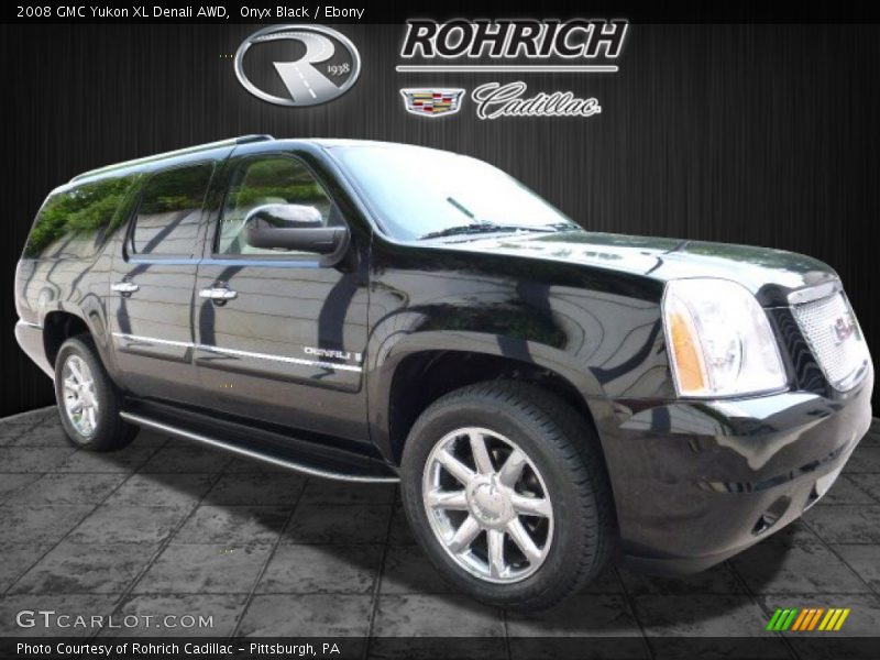 Onyx Black / Ebony 2008 GMC Yukon XL Denali AWD